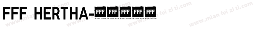 FFF Hertha字体转换